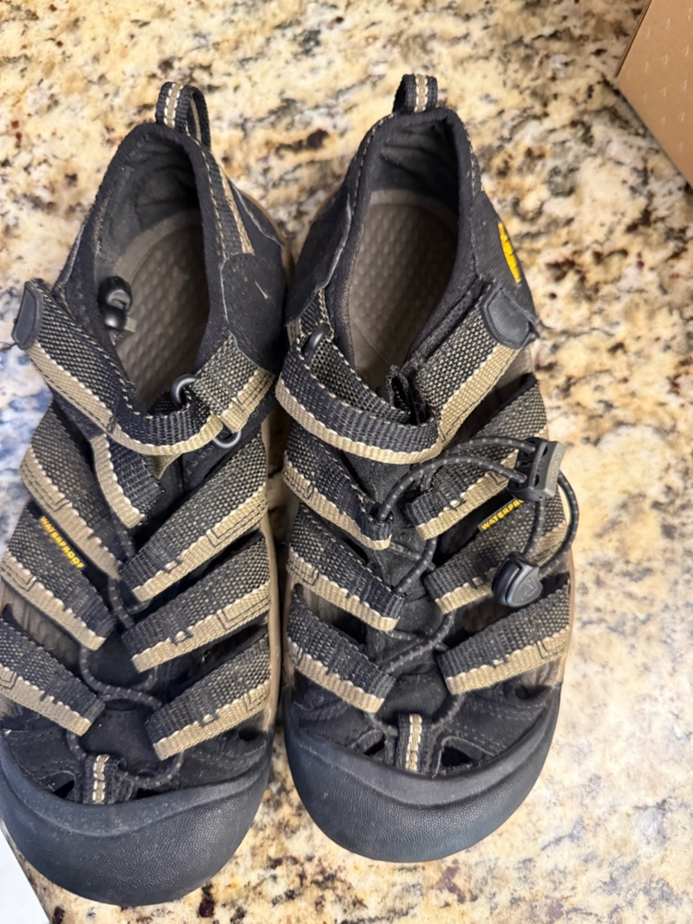 Keen Kids Black and Tan Closed-Toe Sandals
